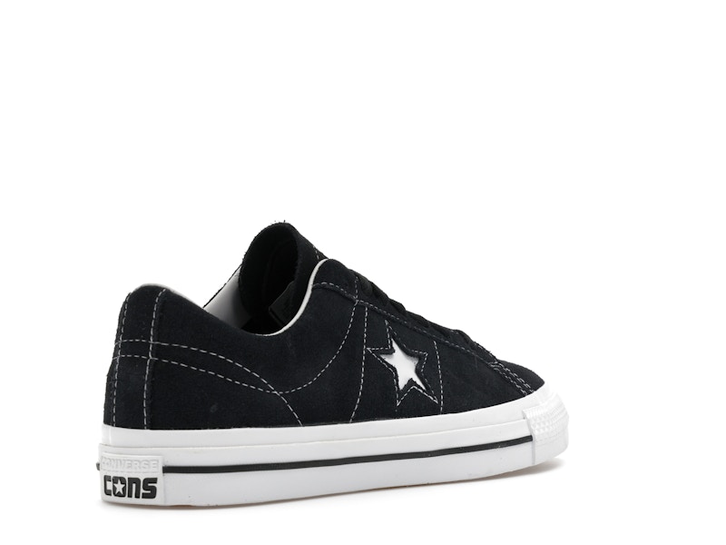 Converse One Star Pro Ox Black Black White