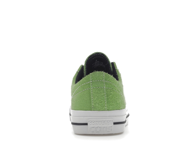 Stüssy Pro 8-Ball x Converse One Star Pro Ox 'Green Flash' achteraanzicht