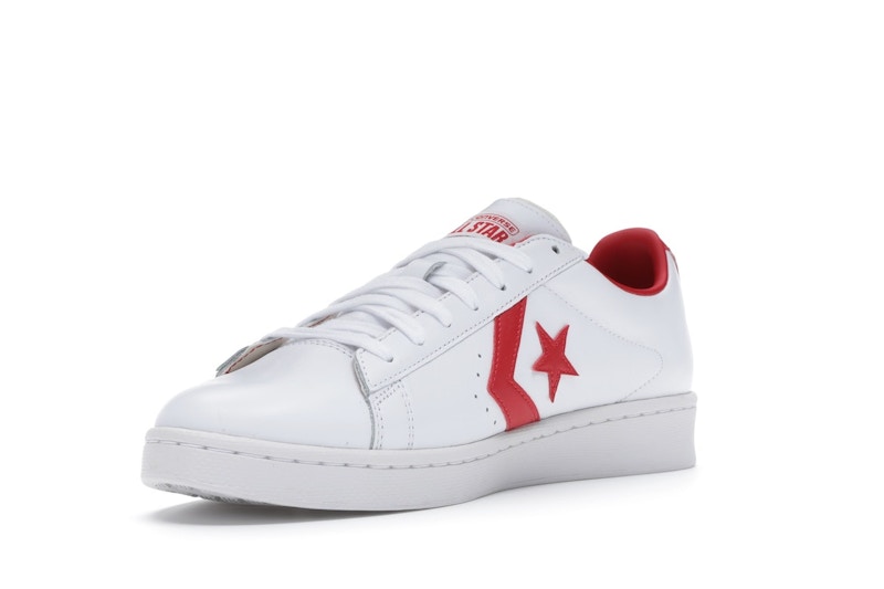 Converse Pro Leather Ox White Red
