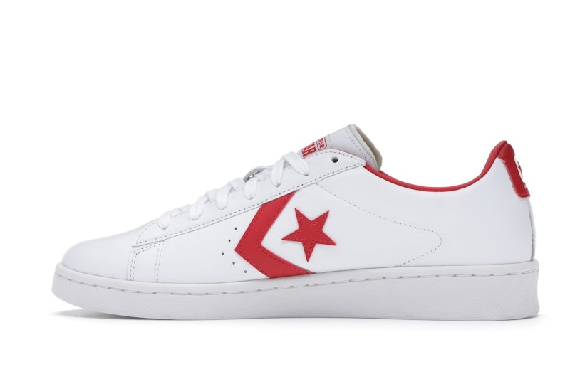 Converse Pro Leather Ox White Red