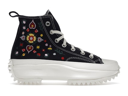 Converse Run Star Hike Hi Blumenstickerei Schwarz – A02192C – DE