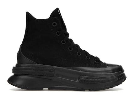 Converse Altas Converse Negras De Cuero Plataforma Converse Piel