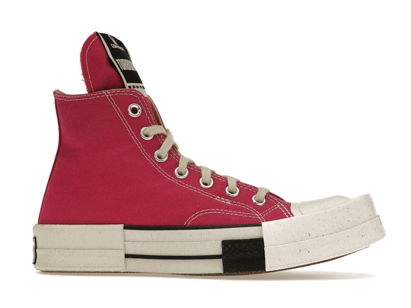 Converse TURBODRK Laceless Chuck Taylor All Star 70 Hi Rick Owens DRKSHDW Cactus Flower Pink