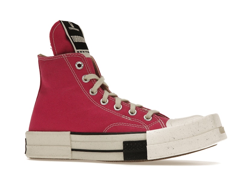 Converse TURBODRK Laceless Chuck Taylor All Star 70 Hi Rick Owens DRKSHDW Cactus Flower Pink