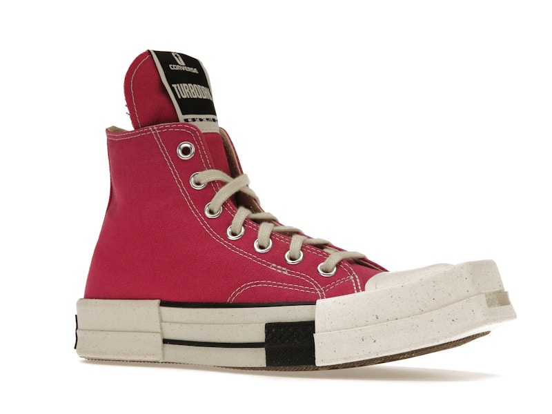 Converse TURBODRK Laceless Chuck Taylor All Star 70 Hi Rick Owens DRKSHDW Cactus Flower Pink