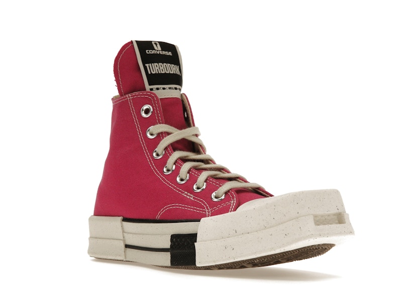 Converse TURBODRK Laceless Chuck Taylor All Star 70 Hi Rick Owens DRKSHDW Cactus Flower Pink