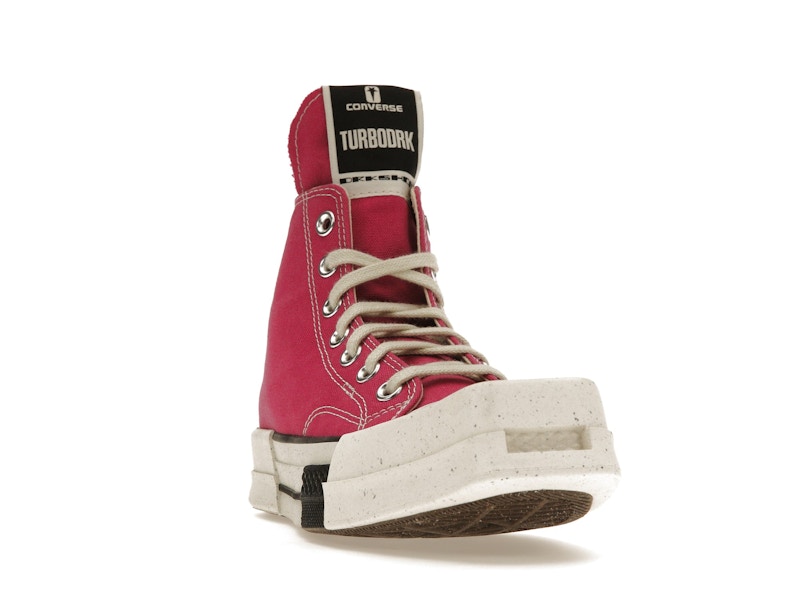 Converse TURBODRK Laceless Chuck Taylor All Star 70 Hi Rick Owens DRKSHDW Cactus Flower Pink