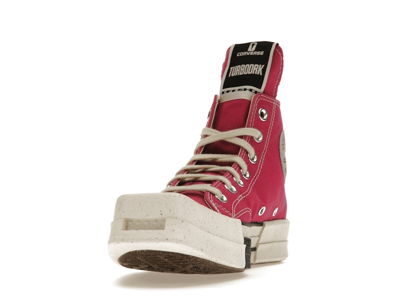 Converse TURBODRK Laceless Chuck Taylor All Star 70 Hi Rick Owens DRKSHDW Cactus Flower Pink