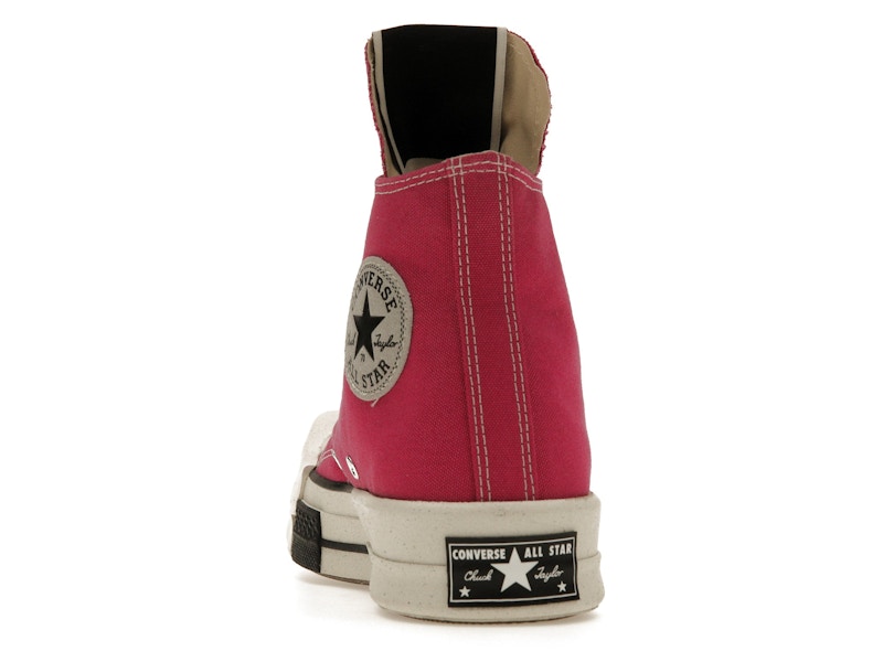 Converse TURBODRK Laceless Chuck Taylor All Star 70 Hi Rick Owens DRKSHDW Cactus Flower Pink