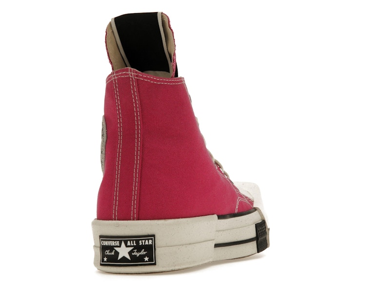 Converse TURBODRK Laceless Chuck Taylor All Star 70 Hi Rick Owens DRKSHDW Cactus Flower Pink