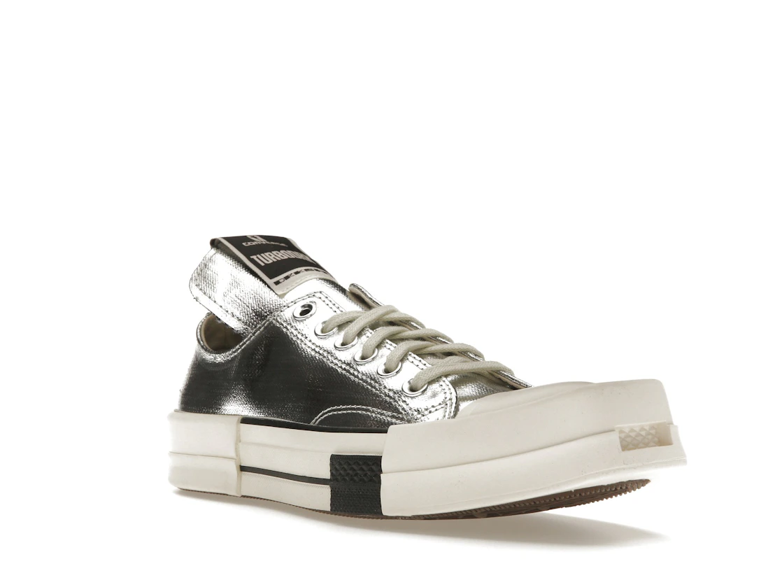 Converse TURBODRK Chuck Taylor All Star 70 Ox Rick Owens DRKSHDW Silver White