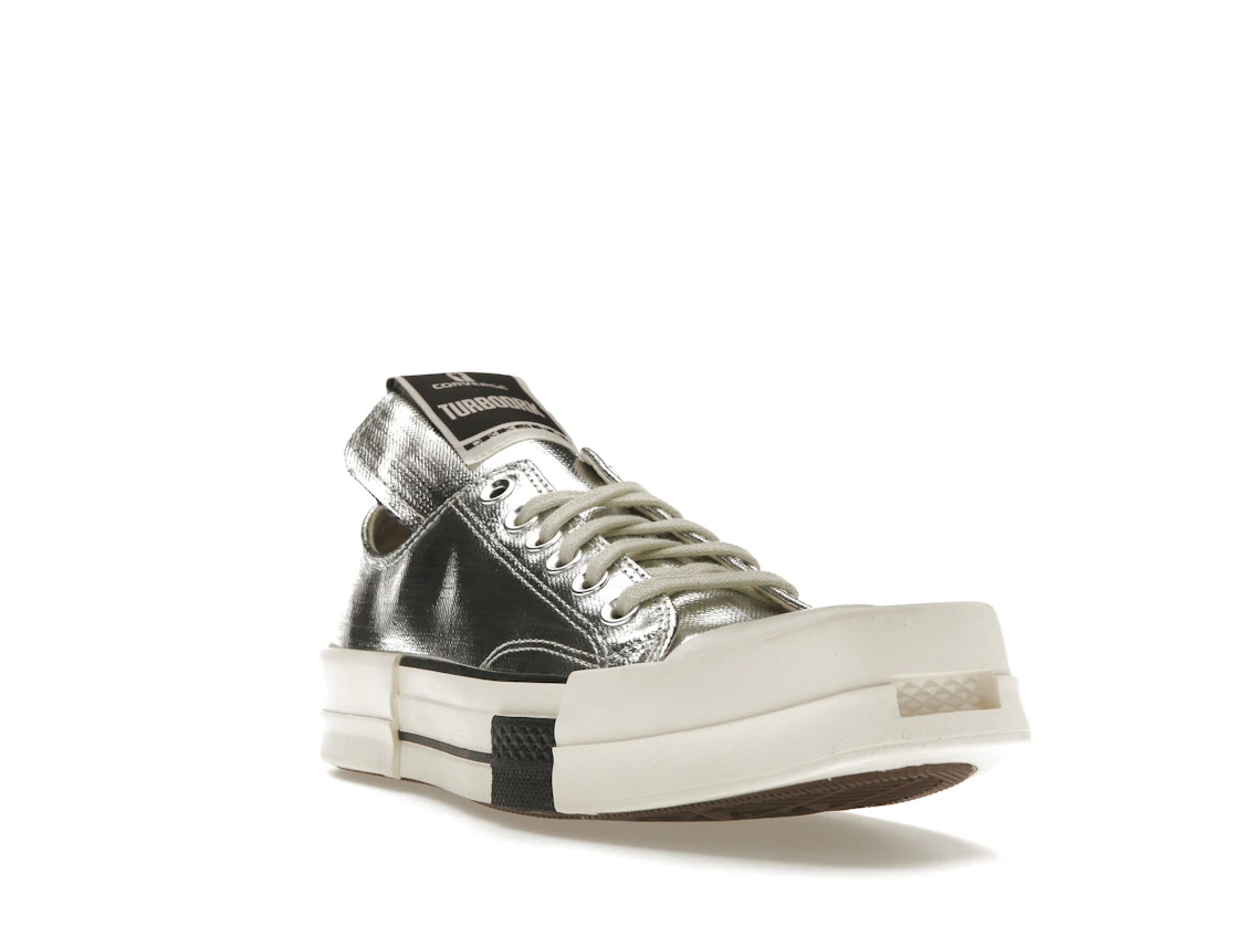 Converse TURBODRK Chuck Taylor All Star 70 Ox Rick Owens DRKSHDW Silver White
