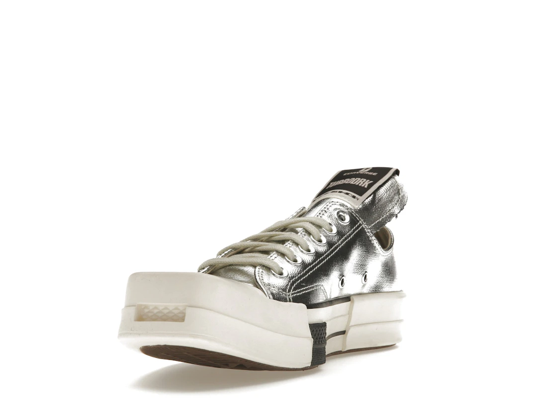 Converse TURBODRK Chuck Taylor All Star 70 Ox Rick Owens DRKSHDW Silver White