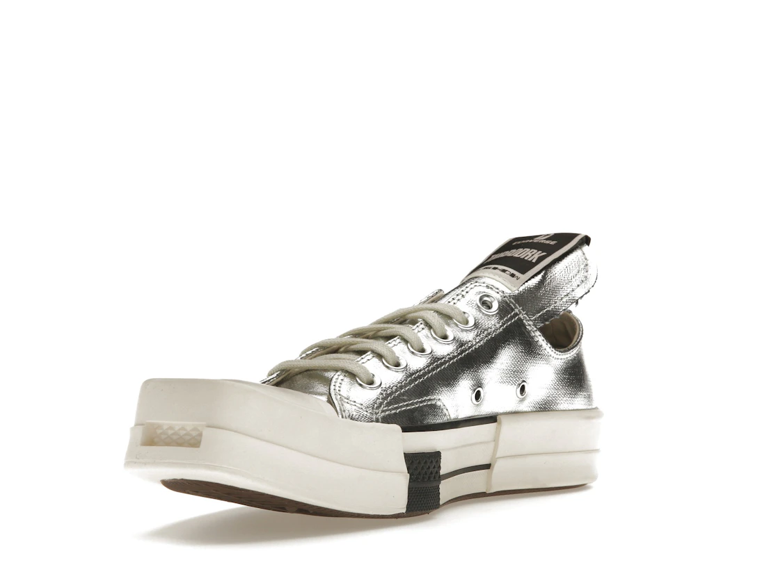 Converse TURBODRK Chuck Taylor All Star 70 Ox Rick Owens DRKSHDW Silver White