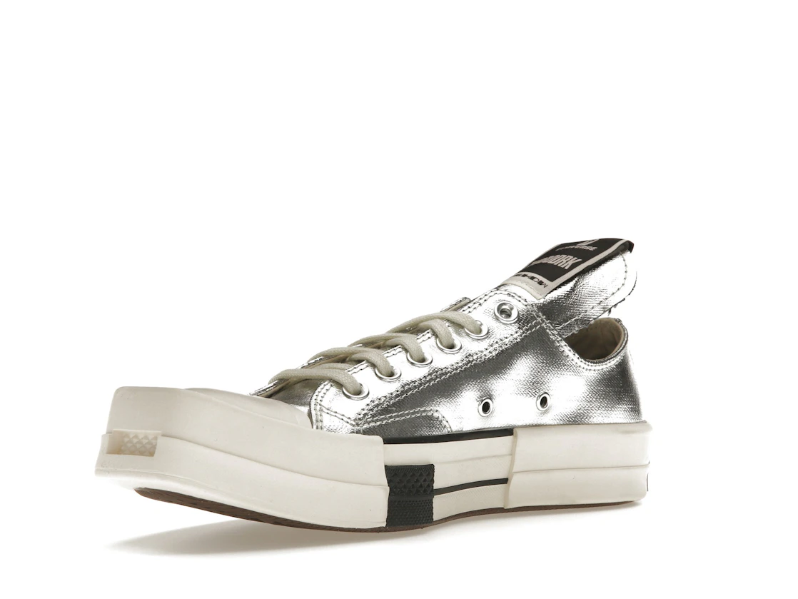 Converse TURBODRK Chuck Taylor All Star 70 Ox Rick Owens DRKSHDW Silver White
