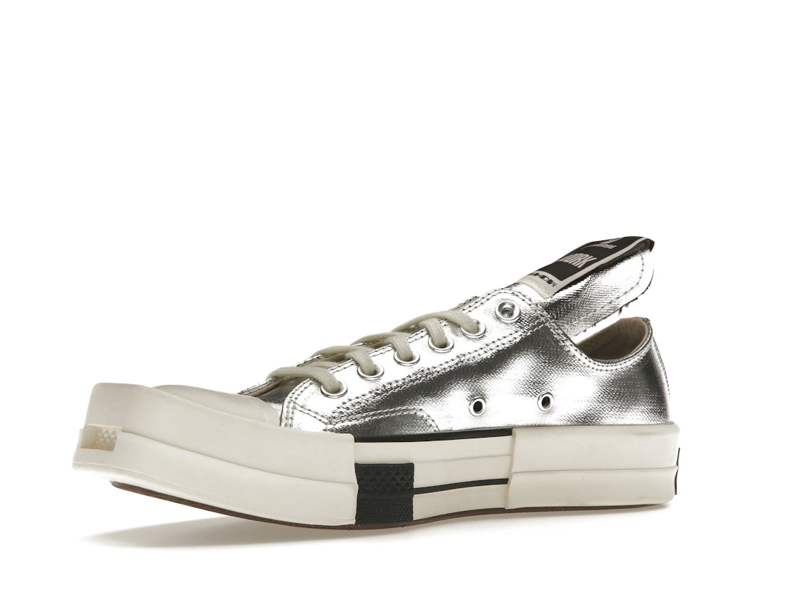 Converse TURBODRK Chuck Taylor All Star 70 Ox Rick Owens DRKSHDW Silver White