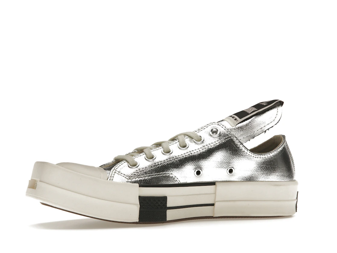 Converse TURBODRK Chuck Taylor All Star 70 Ox Rick Owens DRKSHDW Silver White