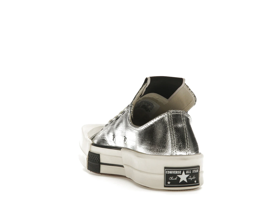 Converse TURBODRK Chuck Taylor All Star 70 Ox Rick Owens DRKSHDW Silver White