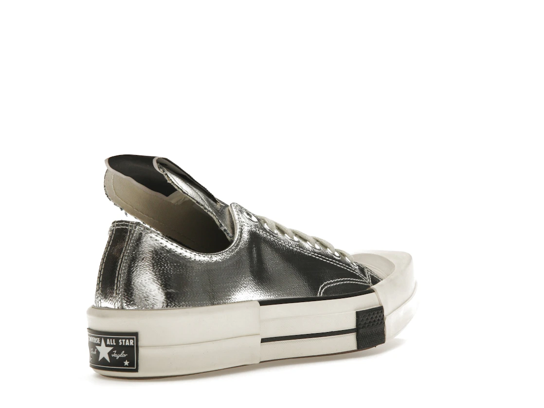 Converse TURBODRK Chuck Taylor All Star 70 Ox Rick Owens DRKSHDW Silver White