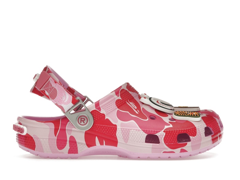 Crocs Classic Clog A Bathing Ape ABC Camo Pink Men's