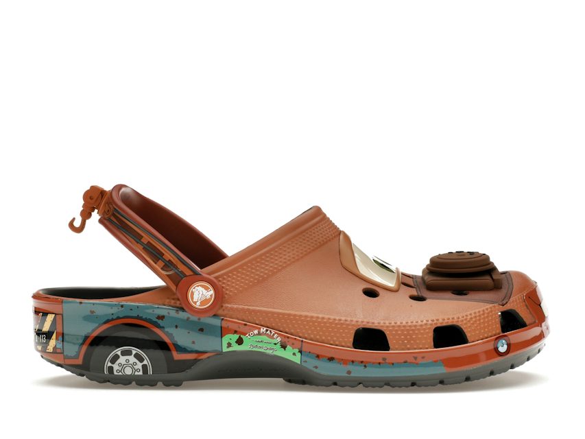 Crocs Clog Cars - Mater Shoes - Size 7 - Brown / Grey
