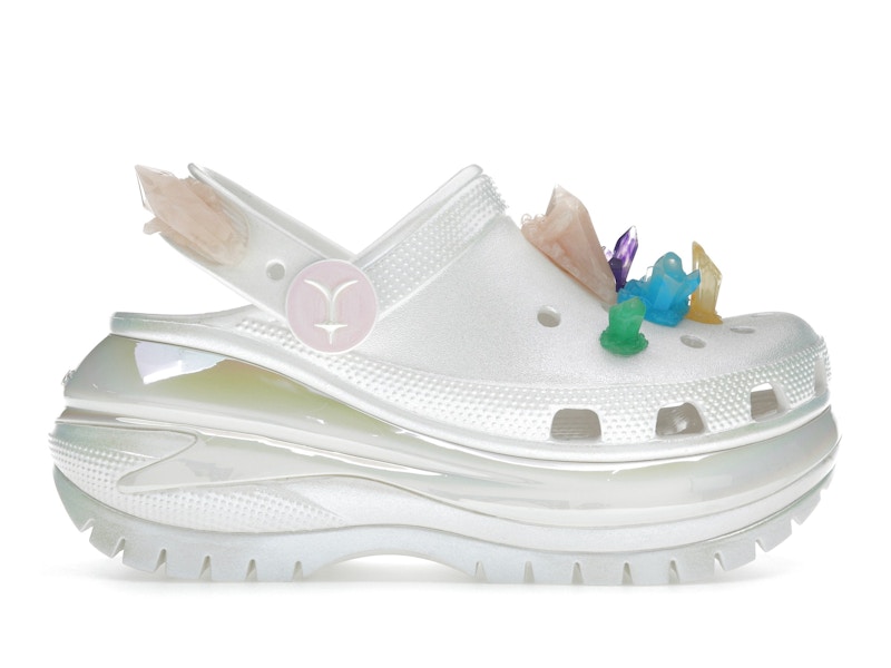 Crocs リルナルエックス ジビッツ付き メガクラッシュ Crocs Classic Mega Crush Clog Lil Nas X Iridescent Men's