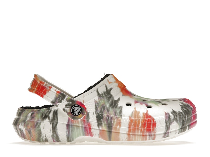 Classic tie dye lined crocs discount
