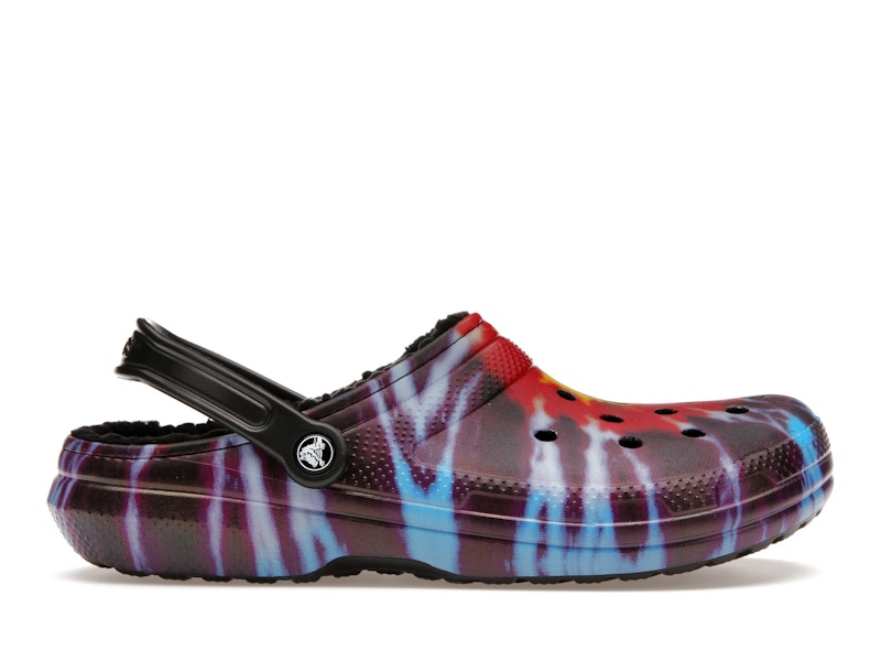 Classic tie dye lined crocs new arrivals