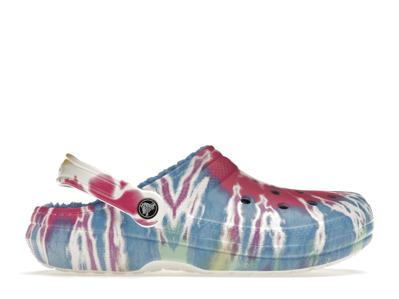 Womens tie online dye crocs