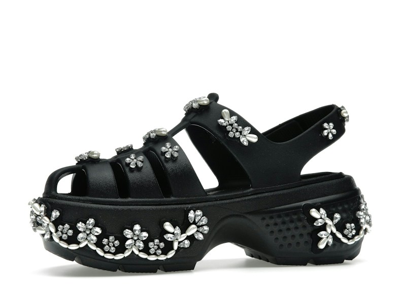 Crocs Stomp Fisherman Clog Simone Rocha Black - 360° view 17