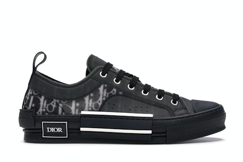 Dior B23 Low Top Canvas Oblique Black Men's 3SN249YJP_H960 US