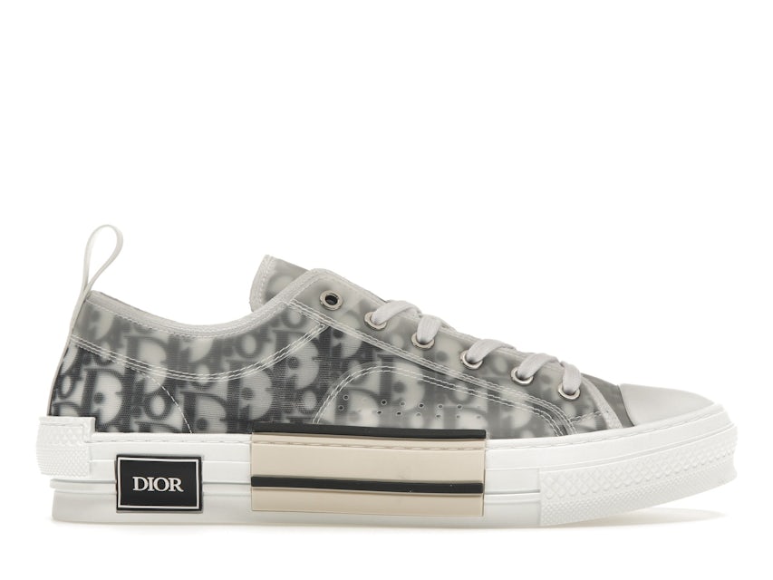 B23 Low-Top Sneaker White and Navy Blue Dior Oblique Canvas