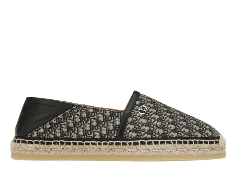 Espadrillas Dior Paradise Beige Nero Dior Oblique Jacquard Uomo 3SA088ZHF H561 IT