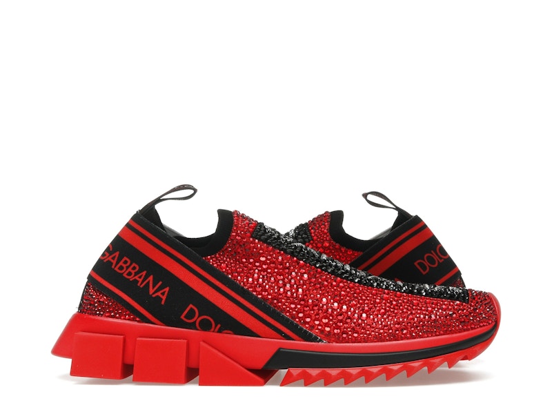 Dolce & Gabbana Sorrento Slip On Red Crystal (Women's