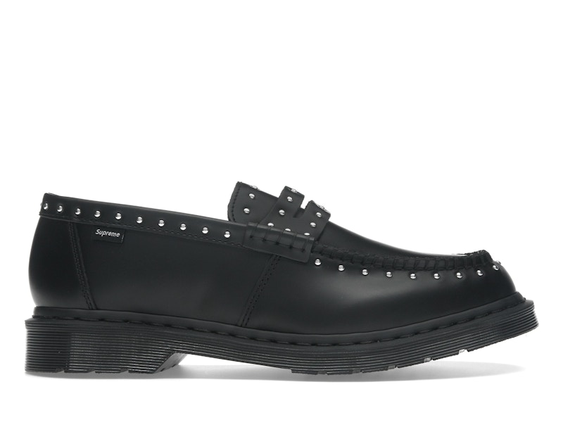 【タイムセール！】 Penton Studded Martens Dr. Loafer Men's Black Supreme 靴