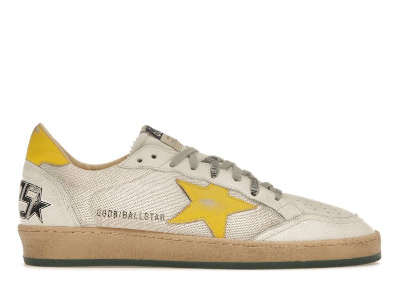 Golden Goose Ball Star Off White Yellow