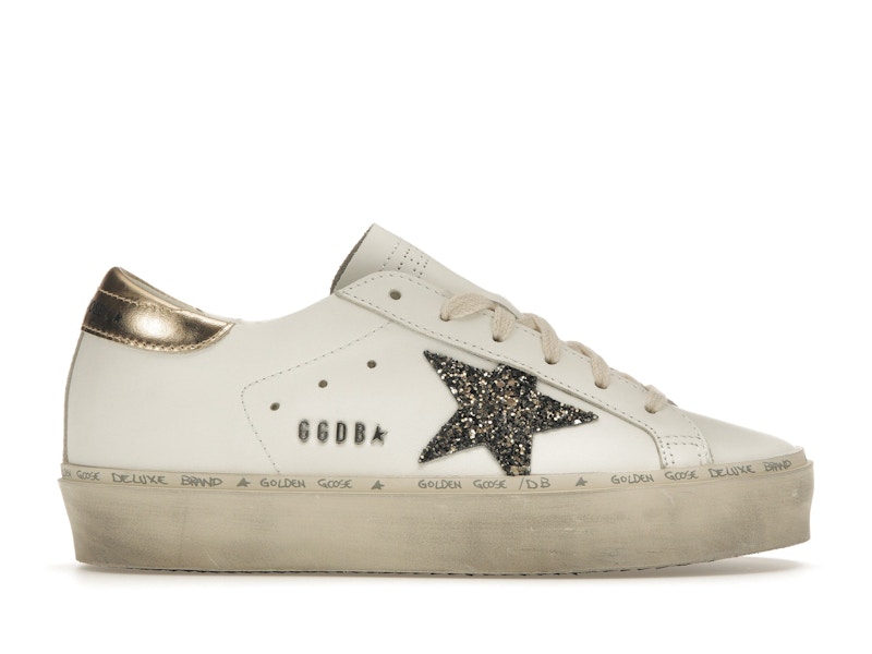 Gold and white golden goose best sale