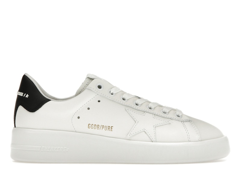 Golden Goose｜SNEAKERS (GWF00197 F000537 10283) Men's Purestar with leather star and black leather heel tab