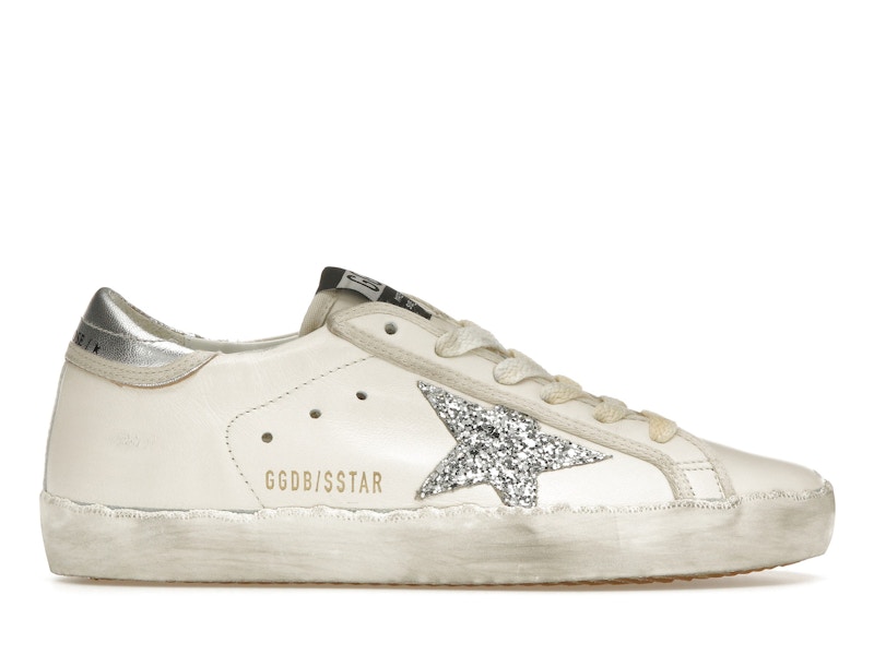 Golden Goose Super Star Blanco Plateado Glitter de mujer GWF00101.F004656.80185 MX