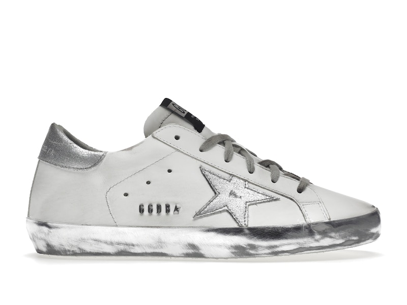 Golden Goose Super Star White Silver Sparkle Women s GWF00101