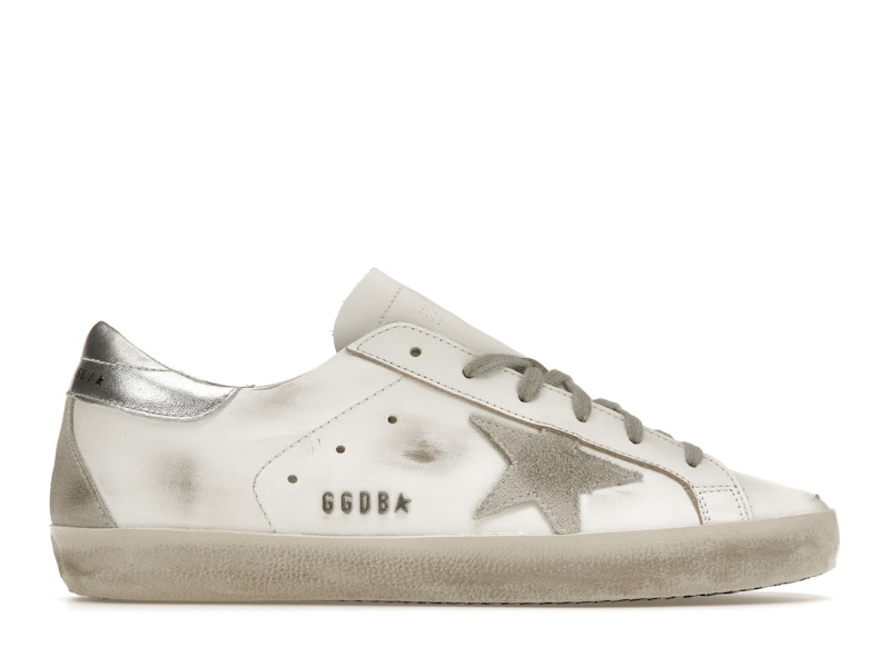 Golden Goose Super Star White Silver Women s