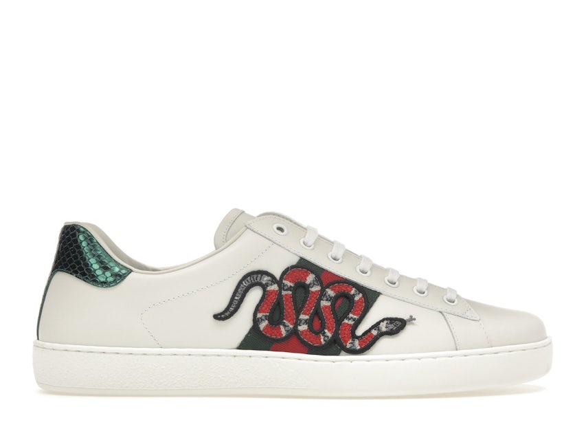 donor filosofi forhold Gucci Ace Embroidered Snake Men's - 456230 A38G0 9064 - US