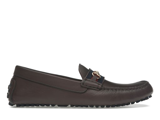 Gucci Ayrton - Mocassins de conduite en cuir à mors de cheval garnis de sangle - Marron 0