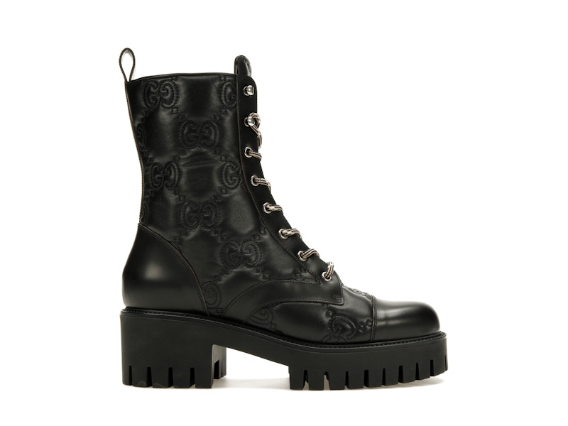 Gucci boots white laces online