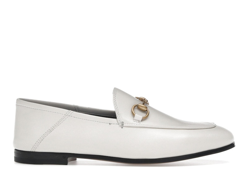 Gucci Horsebit Loafer Leather White (Women's) - 414998 DLC00 1000 - US