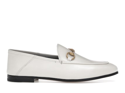 Gucci Horsebit Mocassino Leather Bianco (donna) 414998 DLC00