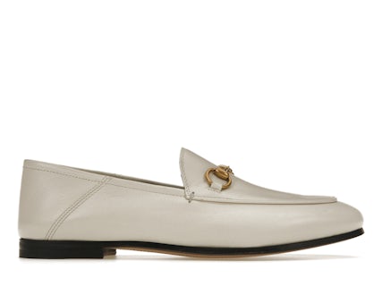 Gucci Morsetto Slip On Mocassino Pelle Bianco _414998 DLC00 9022