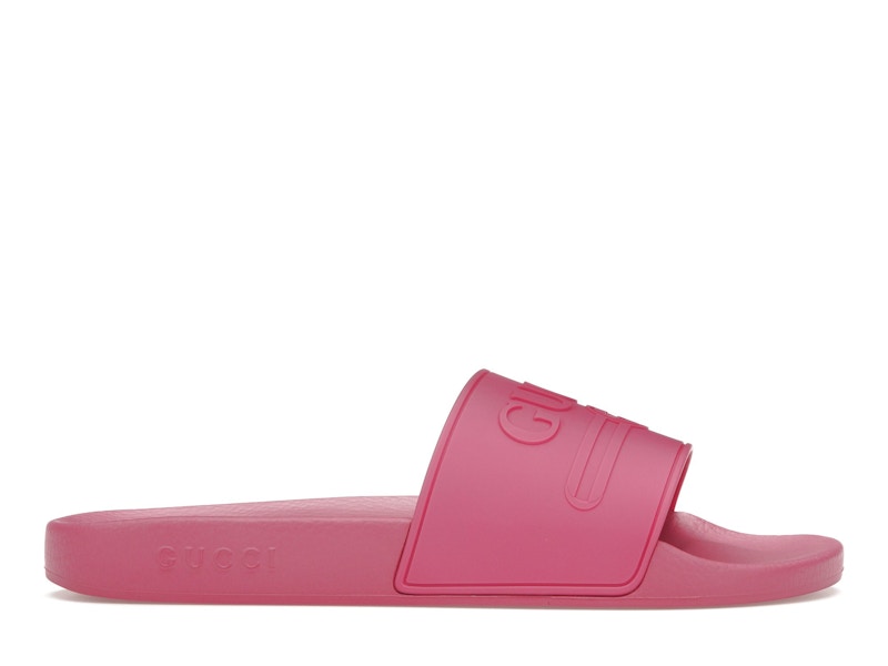 Pink gucci sales slides men