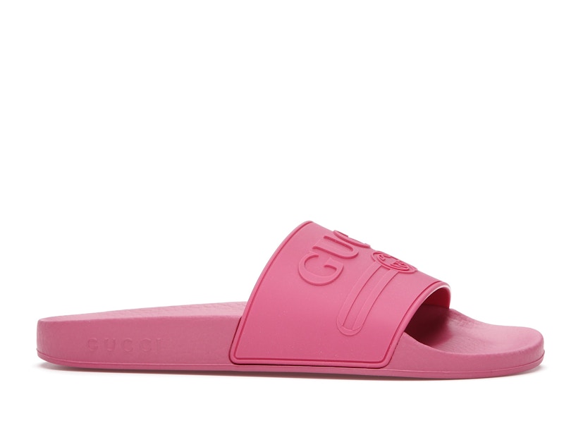 pink gucci slides