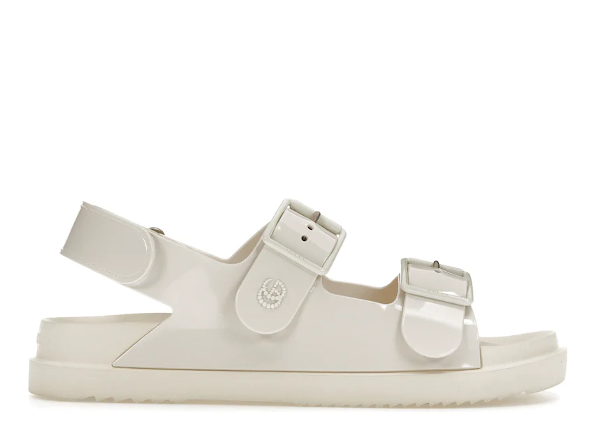 Gucci Mini Double G Sandal Off-White Rubber 0